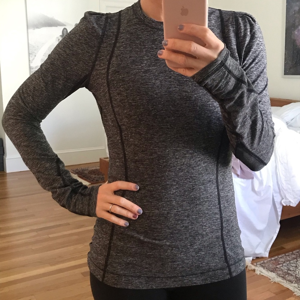 Lululemon puff long sleeve running shirt -6